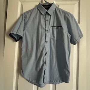 Casual Blue Button-Down Shirt for Boys